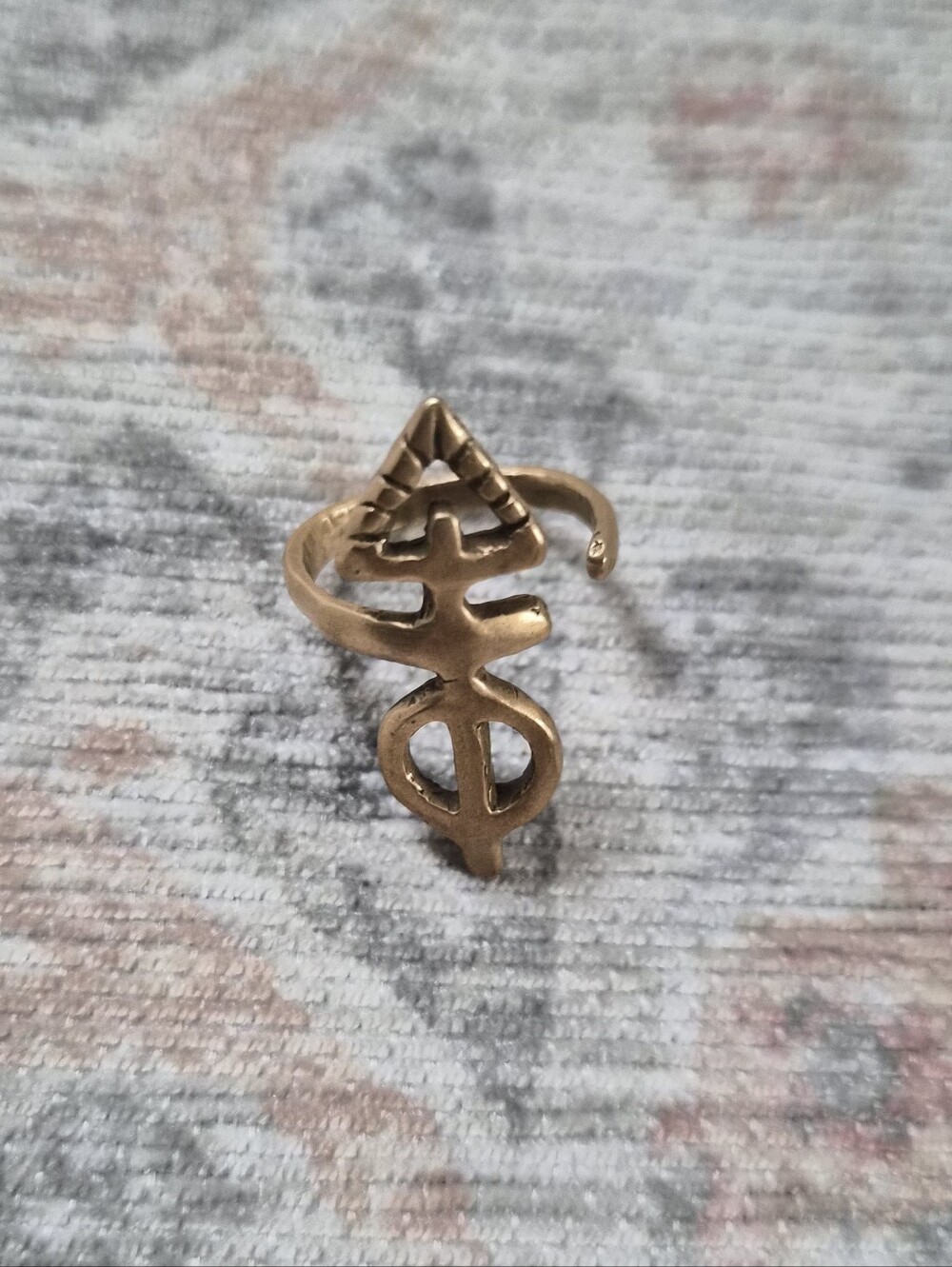 CATORI LIFE MA'AT ELEMTAL BRONZE Symbolic Open Ring - Women Jewelry